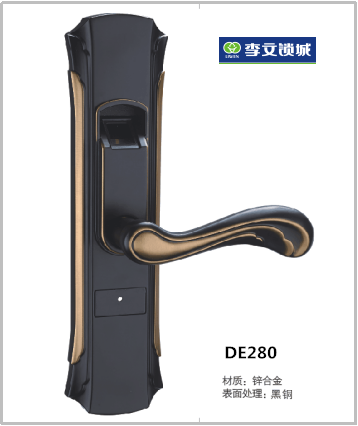 安泰萊室內(nèi)門指紋鎖 DE280 黑銅 安泰萊室內(nèi)門指紋鎖 DE280 黑銅
